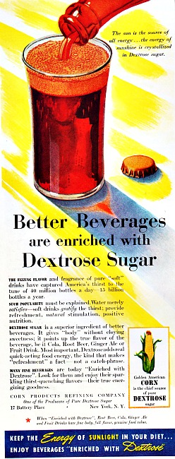 vintage ad Dextrose Sugar 1940's