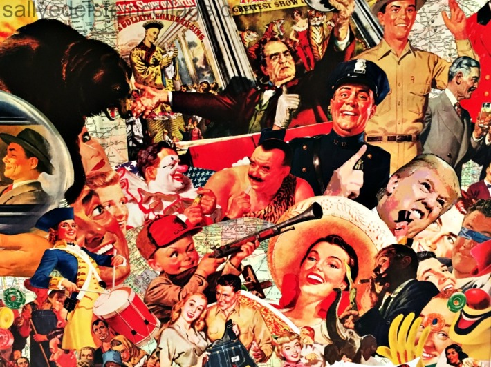 Art Sally Edelstein Collage of appropriated images