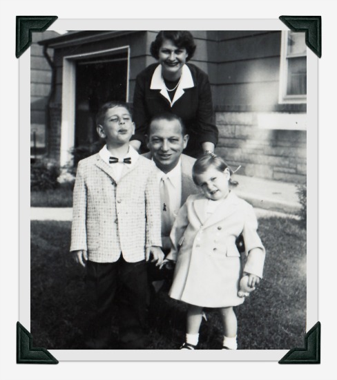 vintage photo family 1950s