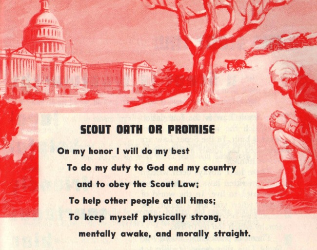 Vintage Illustration Boy Scout Handbook 1962