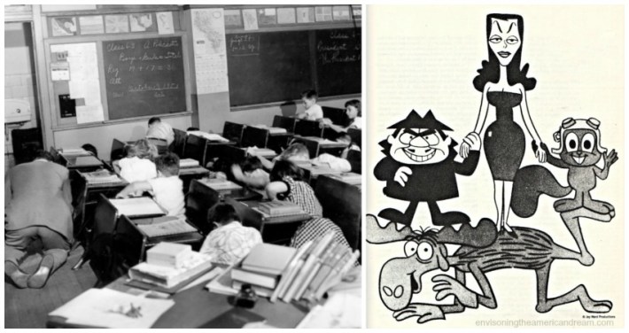 Duck and Cover and Rocky and Bullwinkle