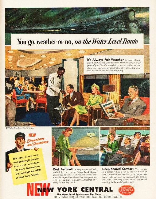 Vintage ad New York Central 1947