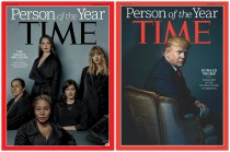 Time Magazine Cover person of the Year 2016,2017 Trump and Silence Breakers