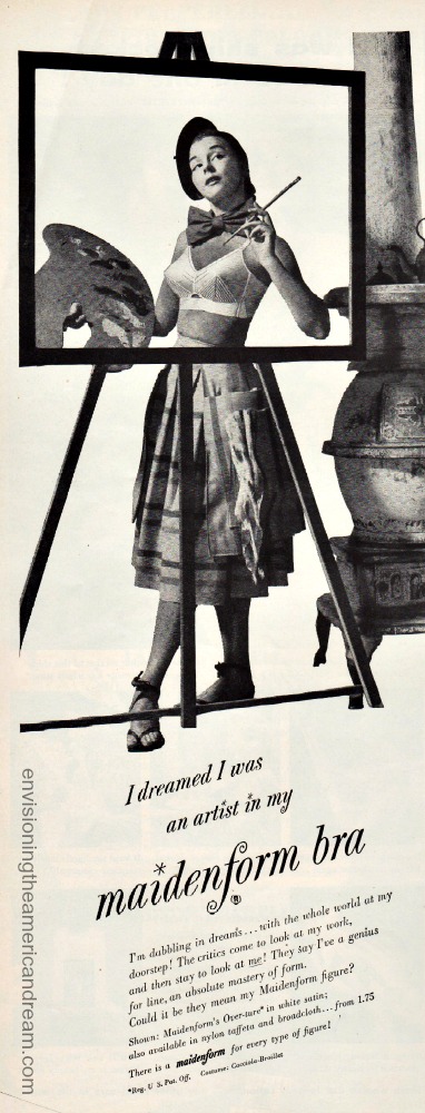 Vintage Maidenform Ad I Dreamed Artist 1950s