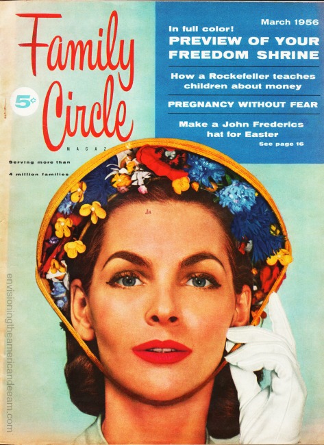 Vintage Cover Family Circle Magazine March 1956 Vintage Cover Family Circle Magazine March 1956
