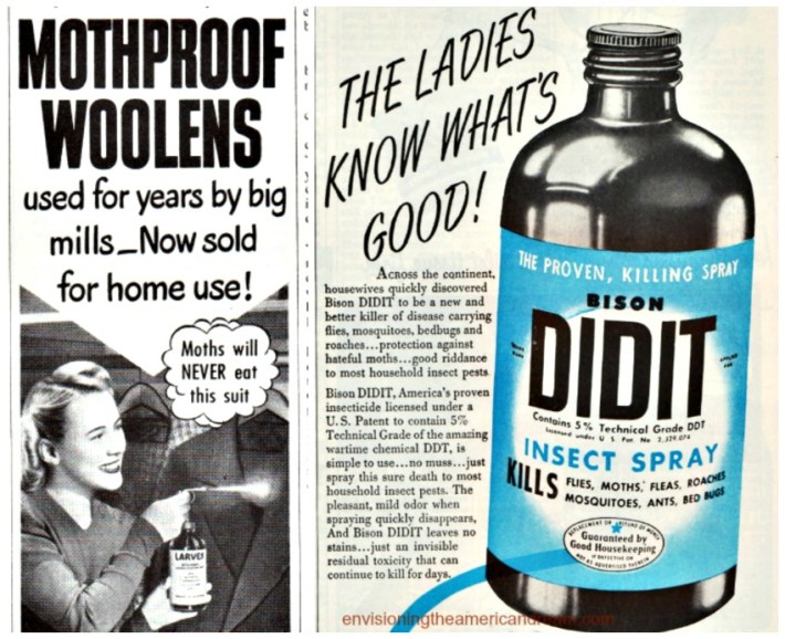 Vintage Ad for DDT Insect Spary and Larvex Moth Proofing