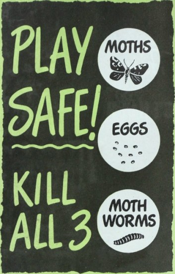 Type fo rMoth Proofing ad 1950