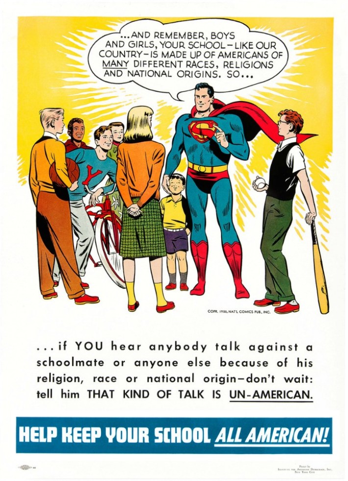 Vintage Poster Superman Diversity