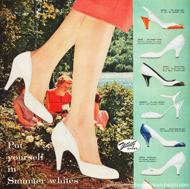women white shoes vintage