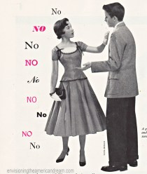 Vintage couple No Means No