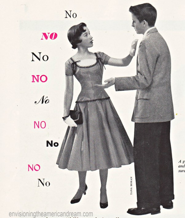 Vintage couple No Means No