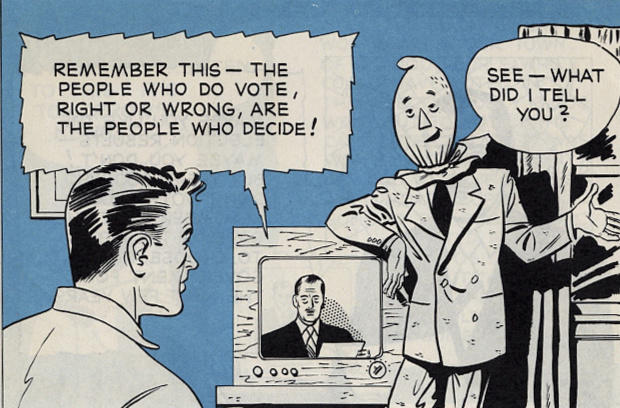 vintage comic Voting Importance 