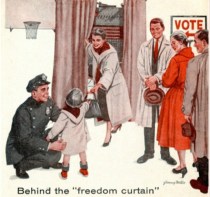 Vintage Illustration Voters