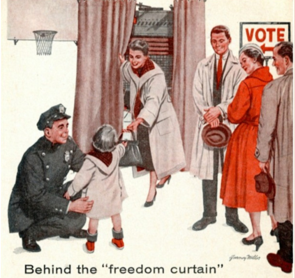 Vintage Illustration Voters