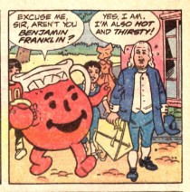 Kool Aid Man and Ben Franklin Comic Book