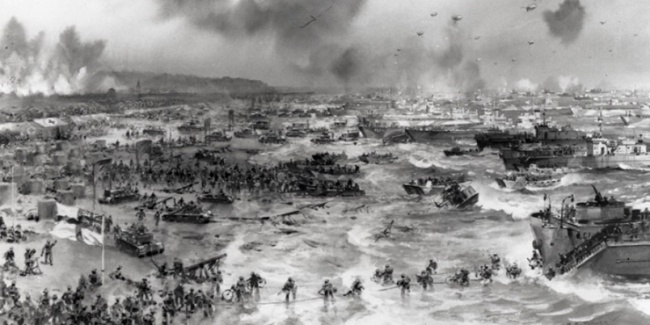The landing in Normandy D-Day June 6, 1944