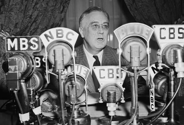 FDR Fireside chat radio broadcast 