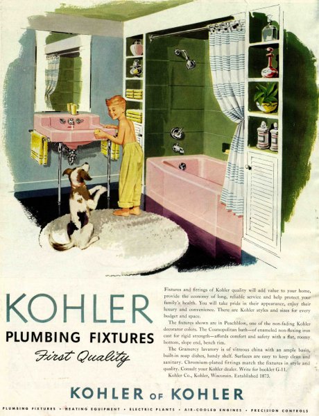 vintage ad Kohler Bathroom 
