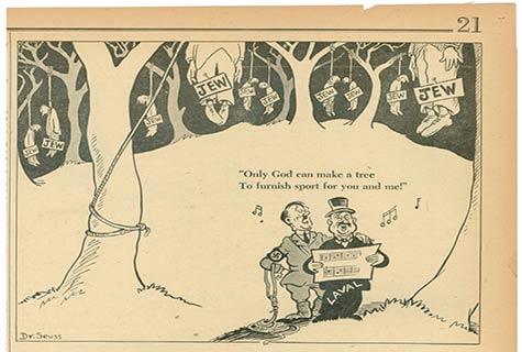 Cartoon by Dr Seuss 1940s