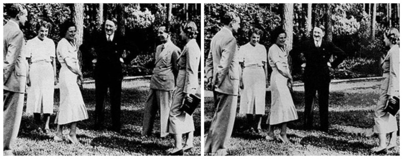 Adolph Hitler manipulated photograph