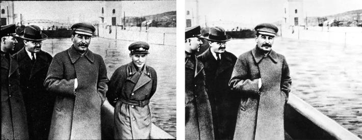 Stalin manipulated photograph 