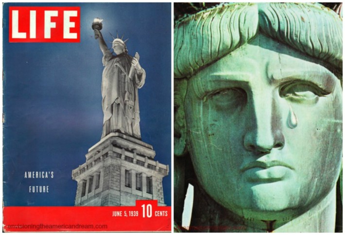 Statue of Libert Crying