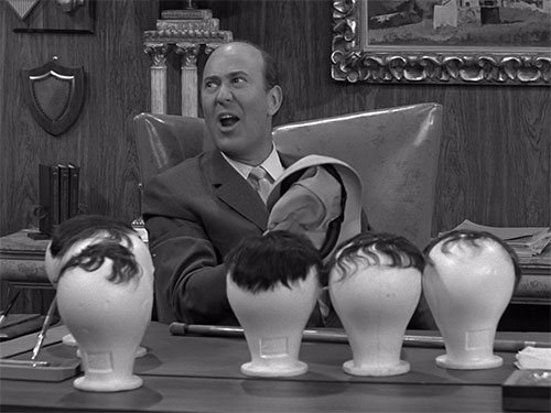 Carl Reiner as the hair challenged Alan Brady On The Dick Van Dyke Show 