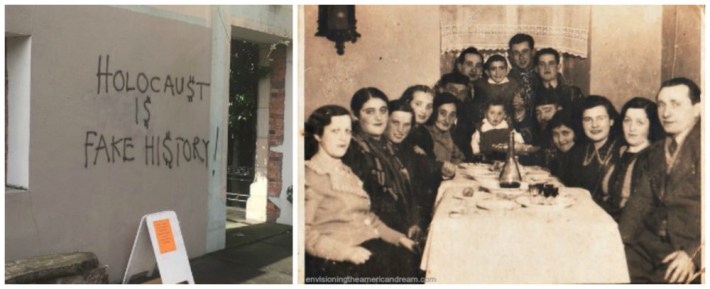 Holocaust denier vandalism 