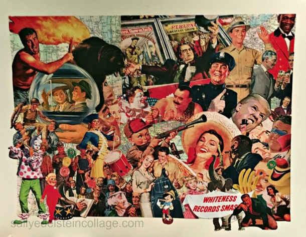 collage of appropriated images Sally Edelstein