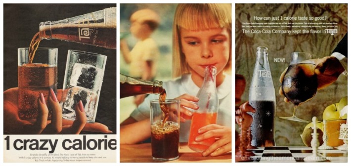 vintage ads doer tab gorl drinking soda