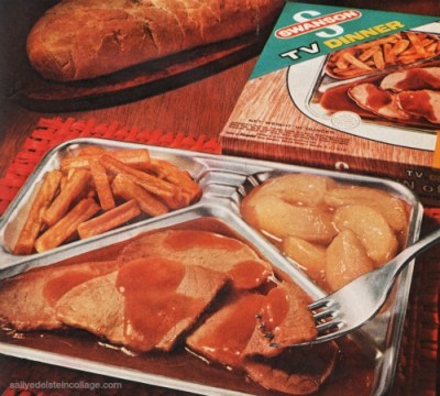 Vintage Swansons TV Dinner Ad