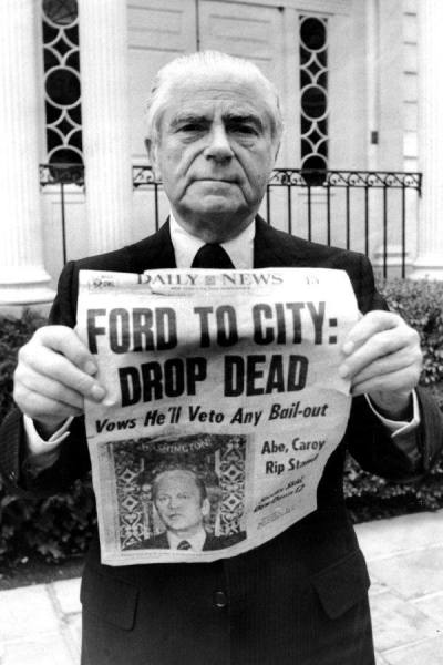 NYC Mayor Abe Beame 1975 