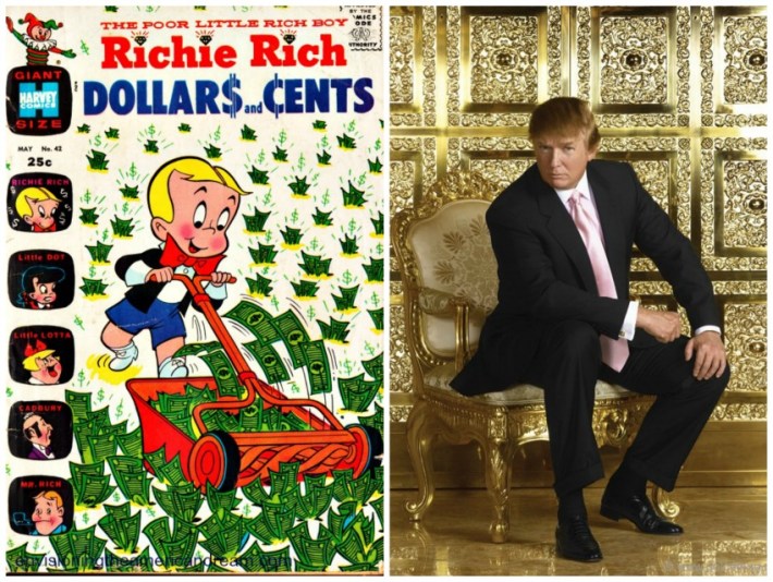 Vintage Richie Rich Comic Book and Donald Trump Richie Rich comic Book and Donald Trump