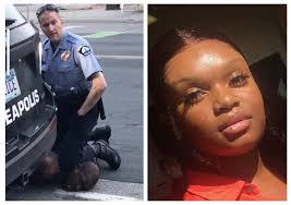 Darnella Frazier and officer Derek Chauvin