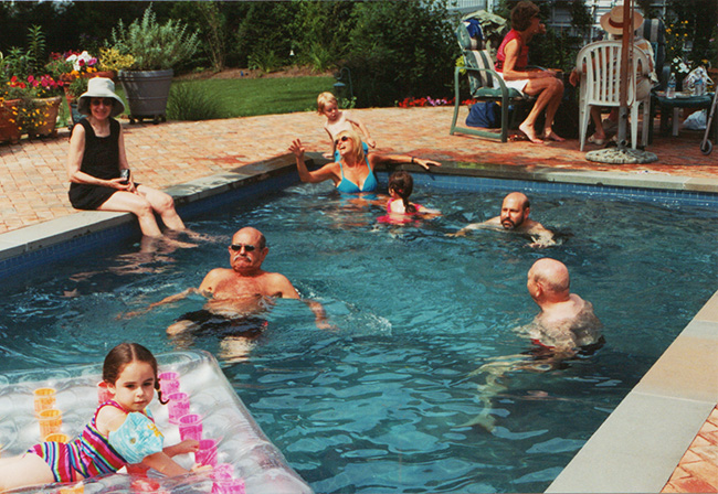 Family Photo Pool Party