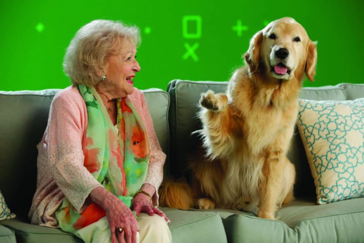 Betty White and Dog