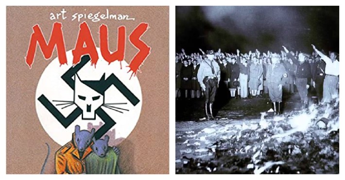 Maus, Nazi Book Burning