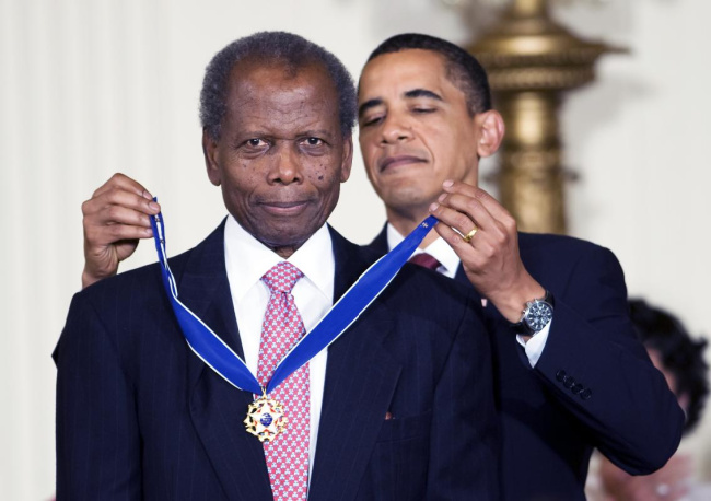 Sidney Poitier and Obamam