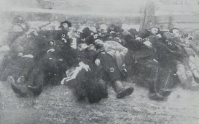 Bodies of Jewish Victims of pogrom in Ukraine in Feb 1919
