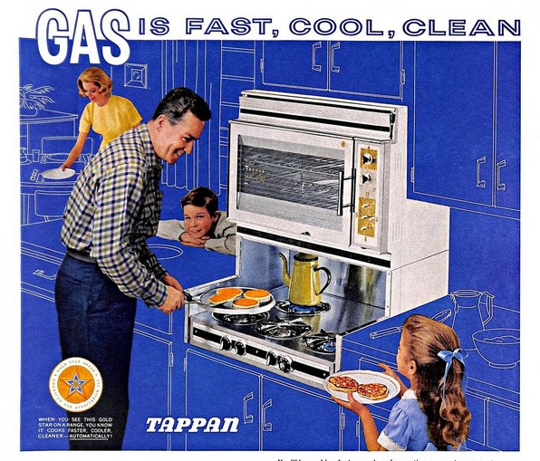 Vintage 1960s gas stove Tappan