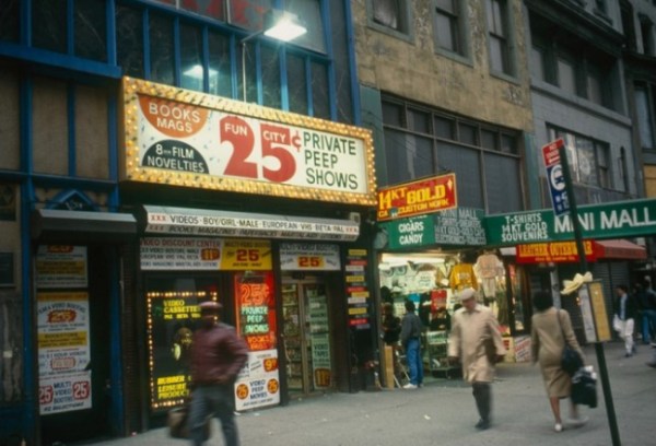 NYC Peep show storefront 1970s