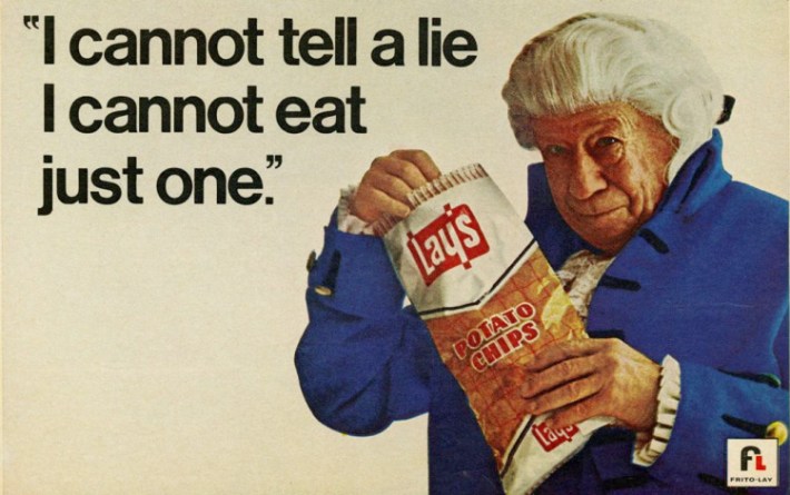 Bert Lahr for Lays Potato Chips. Vintage ad