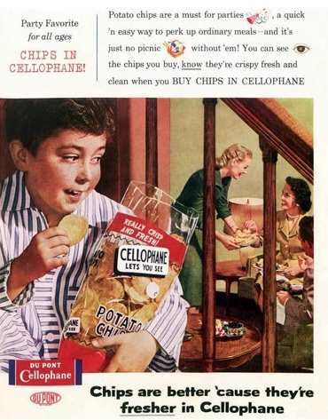 Vintage cellophane ad