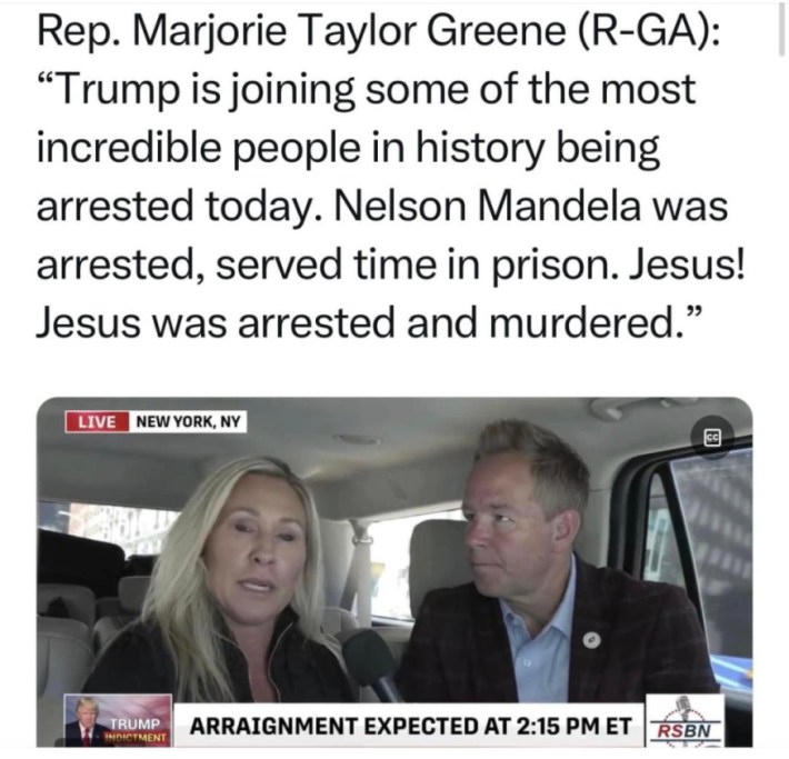 Marjorie Taylor Greene NYC April 4, 2023