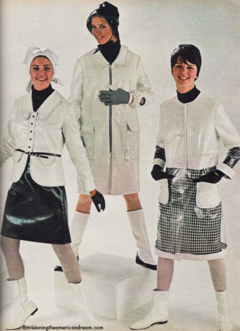Vintage fashion Slickers -Seventeen Magazine August 1965