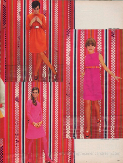 Seventeen Magazine November 1967 vintage fashions