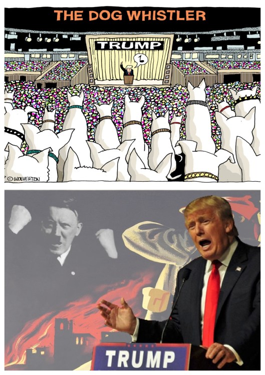 The Dog Whistler Trump and Hitler