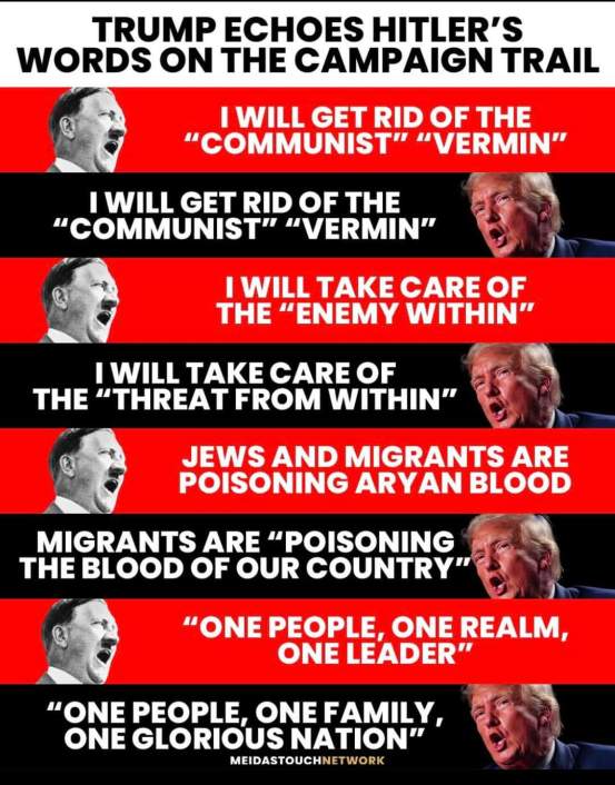 similarities of Hitler and Trump